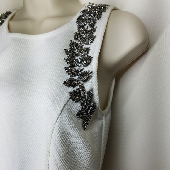 Lulu's White & Silver Dress - Picture 3 of 6